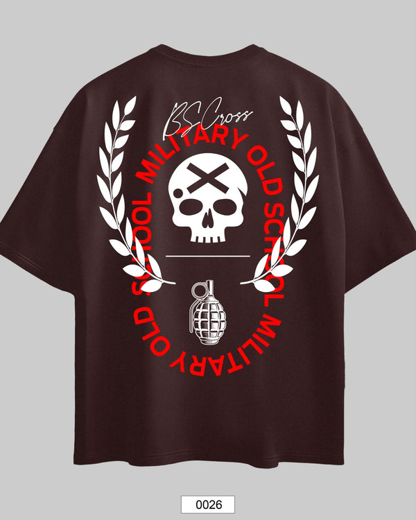 Oversized Exclusive - Military Old School Marrom