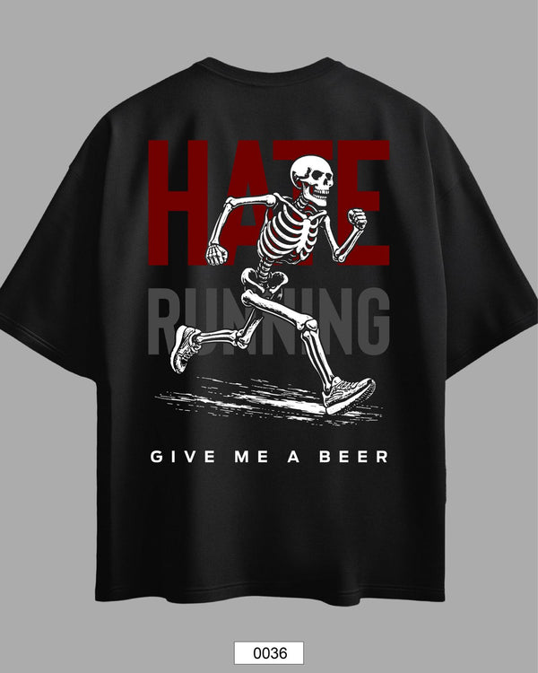 Oversized Exclusive - Skull Hate Running Preta