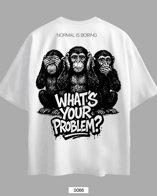 Oversized Exclusive - Normal Is Boring Branca