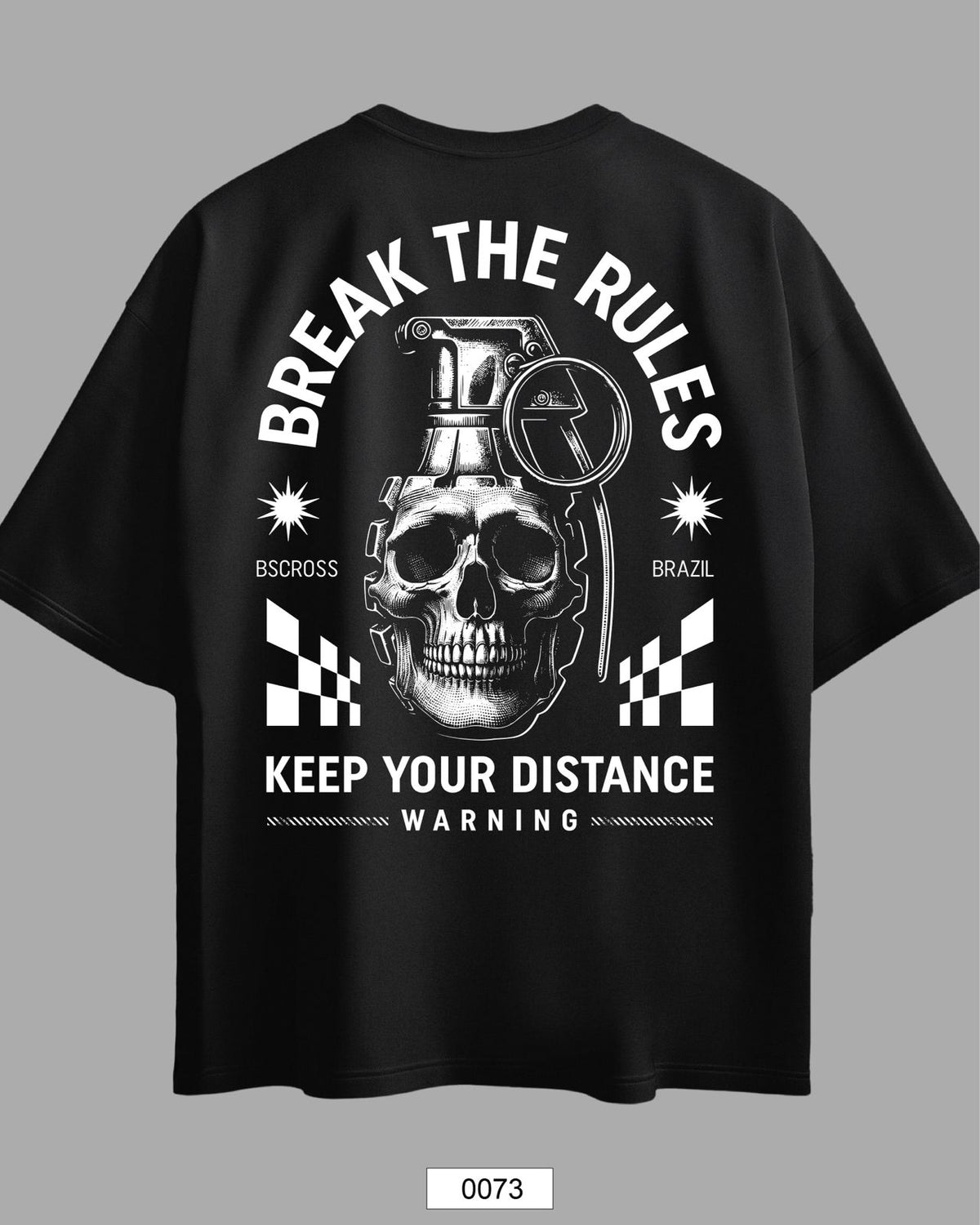 Oversized Exclusive - Grenade Skull Preta