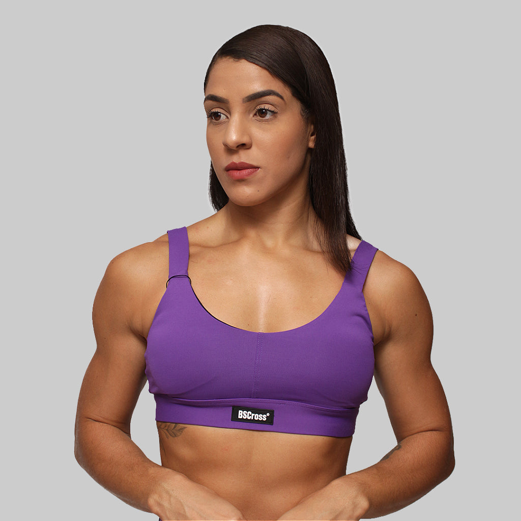 Top Alça c/ Elástico Coberto - Roxo