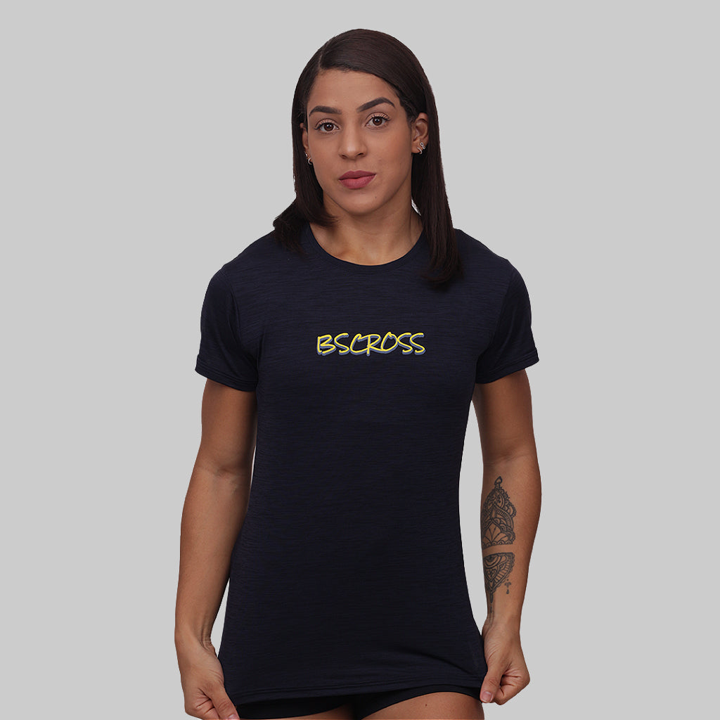 Camiseta Fem. BS Movimentos - Azul Marinho
