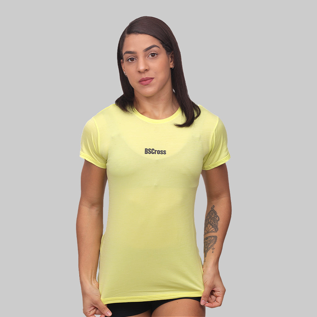 Camiseta fem. BS Toes To Bar - Pale Lime (Verde)