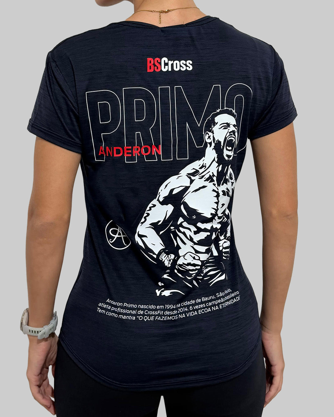 Camiseta Fem. - Anderon Primo Azul Marinho