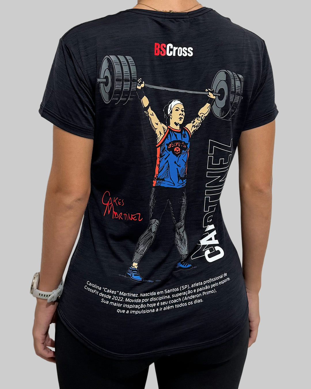 Camiseta Fem.  Cakes Martinez Preto