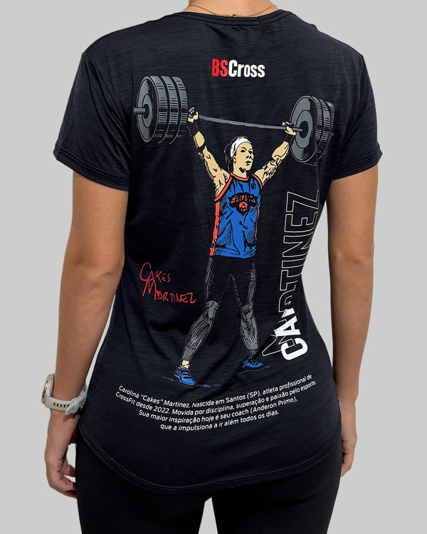 Camiseta Fem.  Cakes Martinez Preto