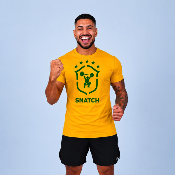 Camiseta Brasil | Snatch - Amarela