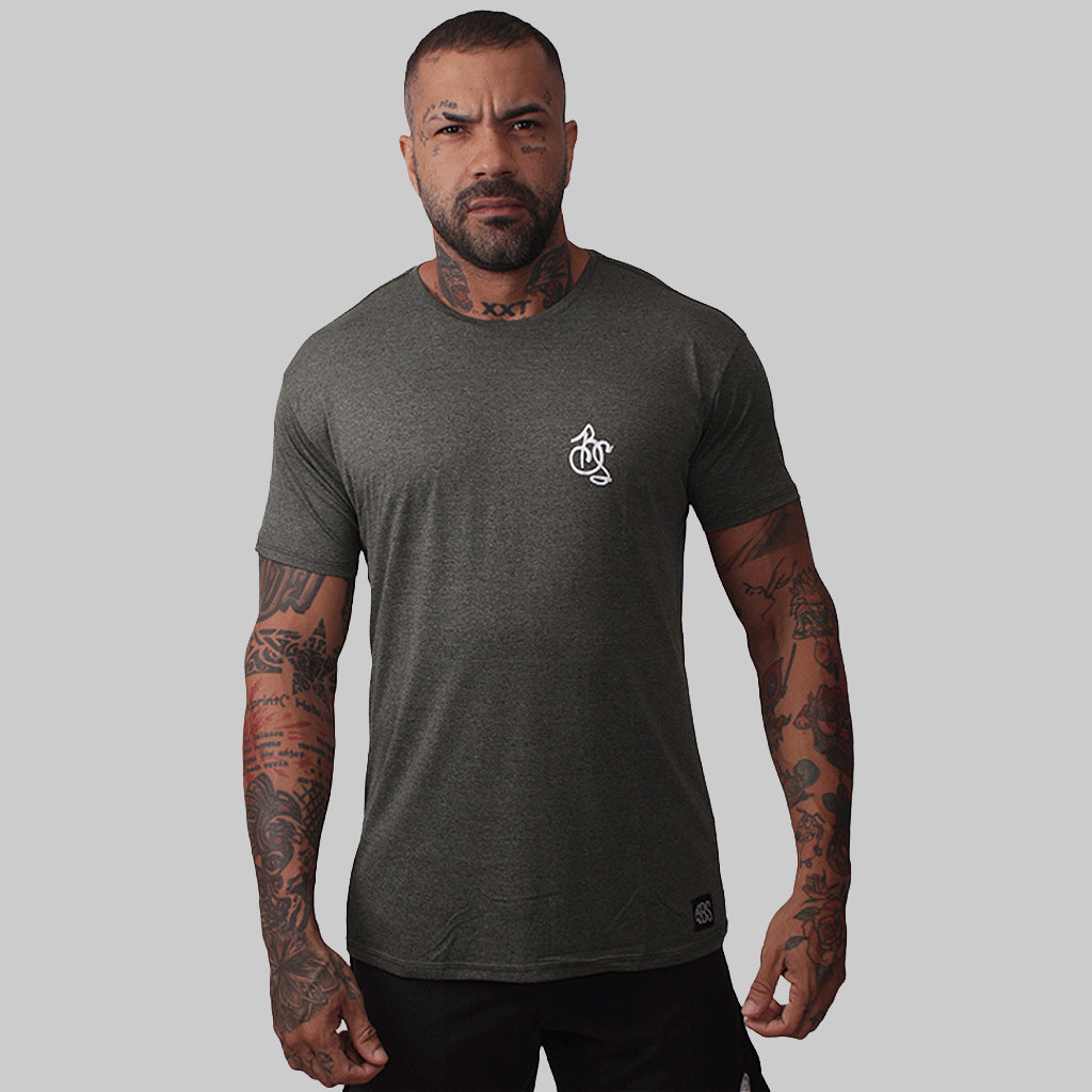 Camisa Masc. Bas BScross Initials - Verde