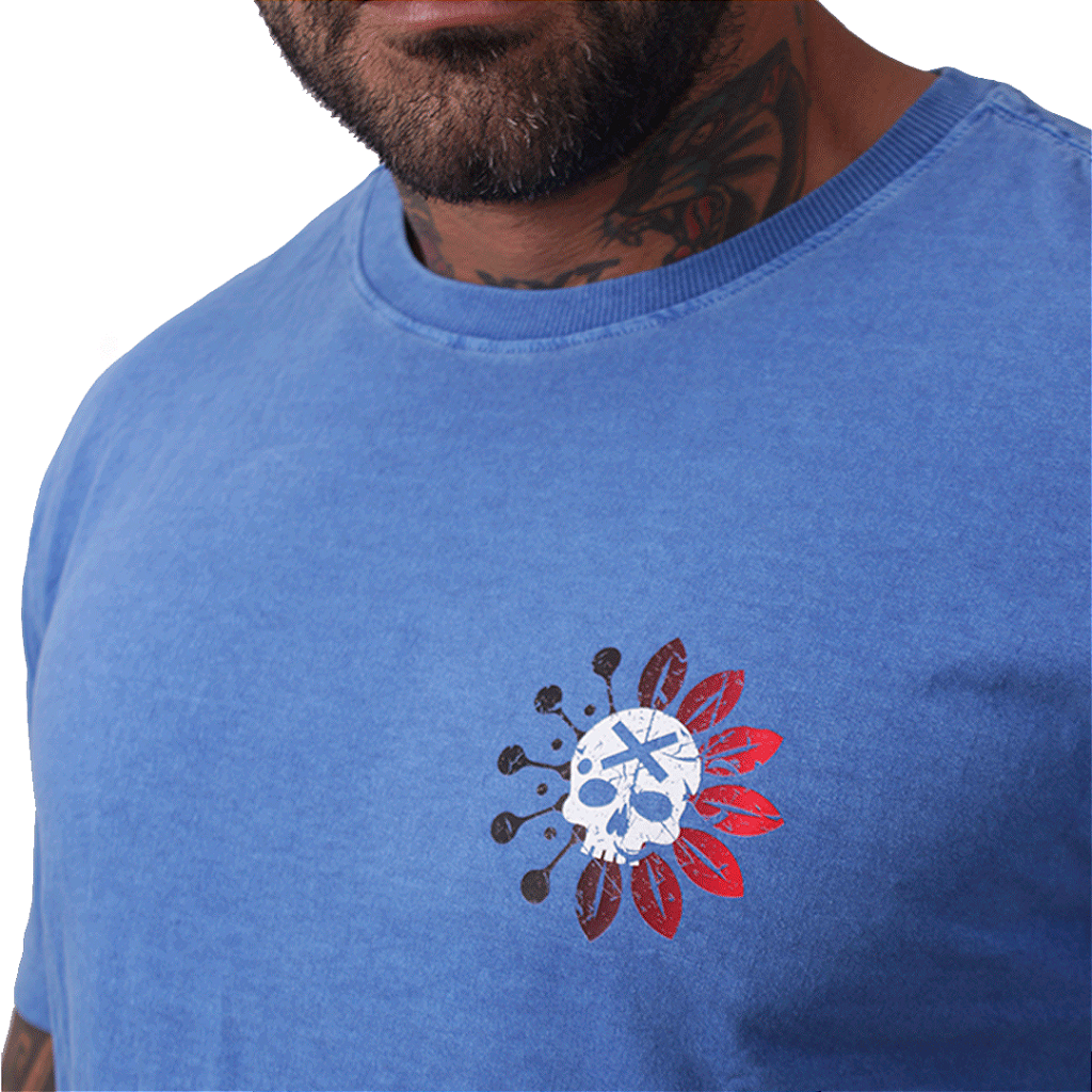 Camiseta Mas. Stonada BS - Azul