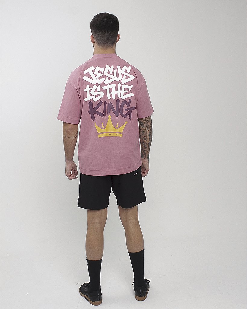 Big Oversized Jesus Is The King - Rosado