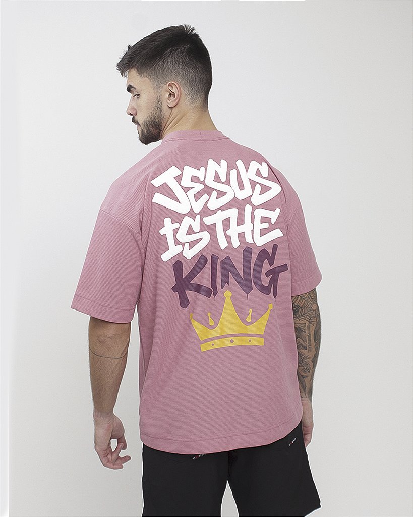 Cam  Big Oversized BS Jesus The King - Rosado
