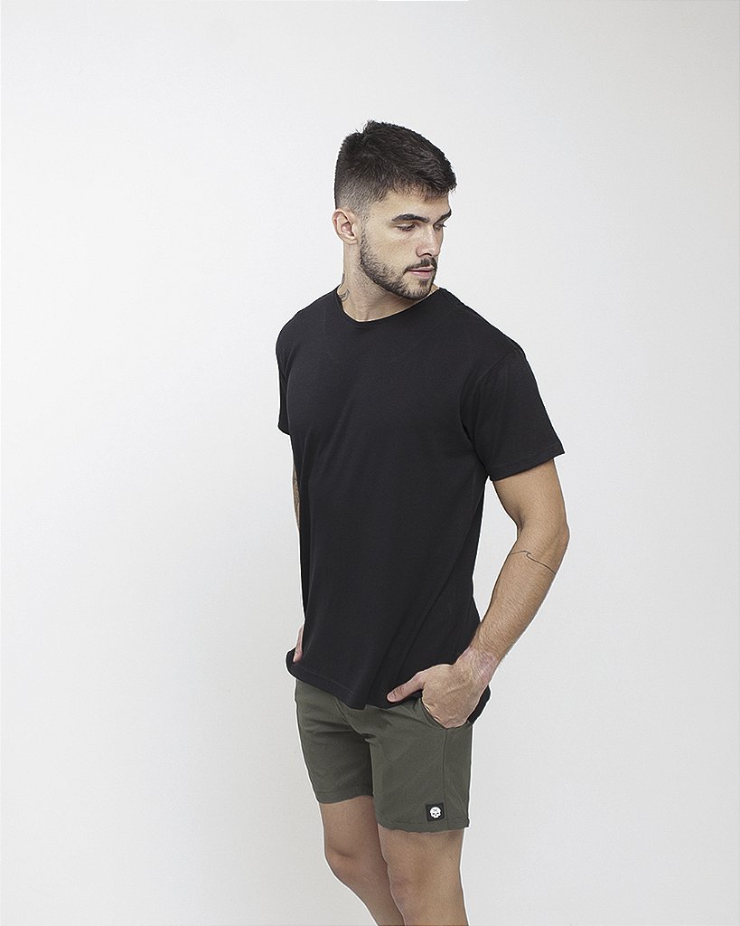 T - Shirt  BS c/ Fendas - Preto