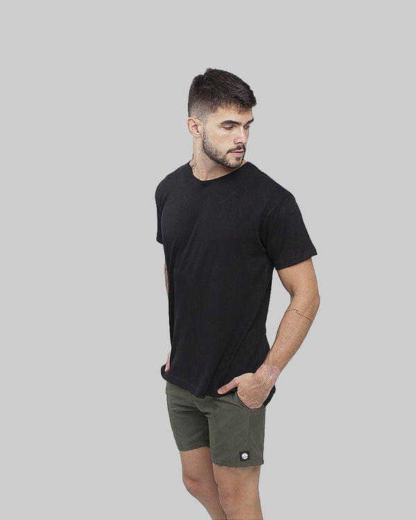 T - Shirt  BS c/ Fendas - Preto