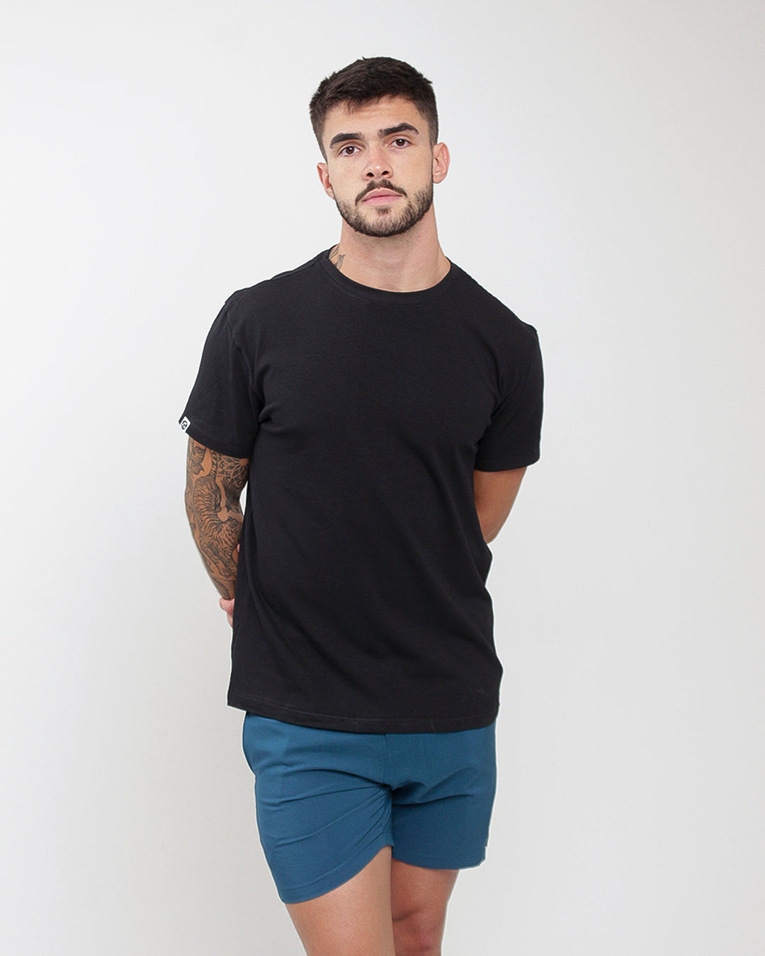 Camiseta Básica 100% Algodão - Preto