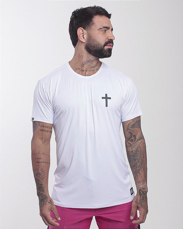 Camisa Mas. Bs Jesus Save - Branco