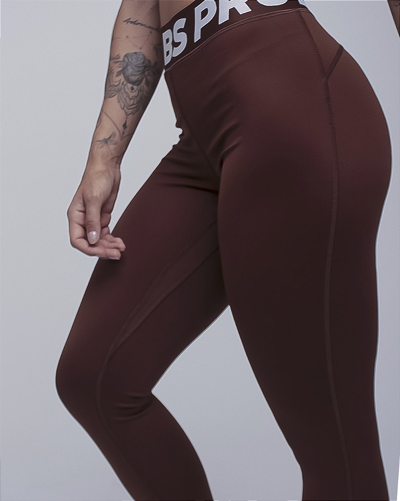 Legging BS PRO Alta COMPRESSÃO - Coffee