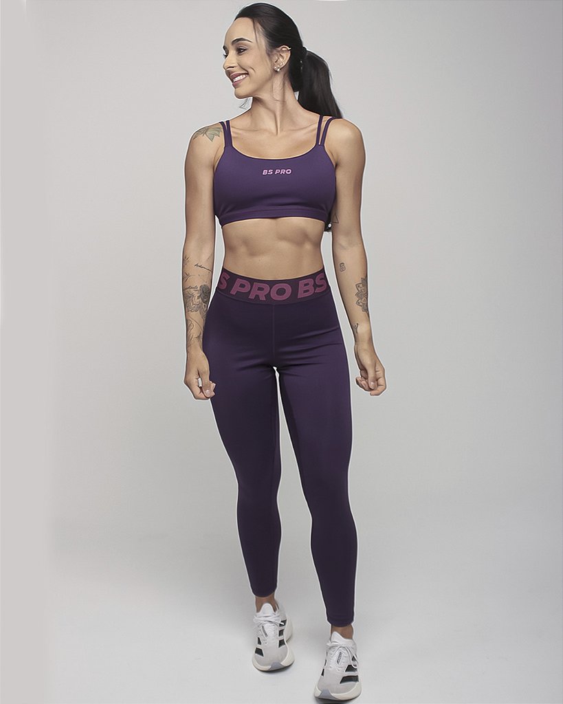 Legging BS PRO Alta Compressão - Grape