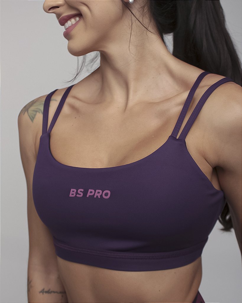 Top BS PRO c/ recorte costa - Grape