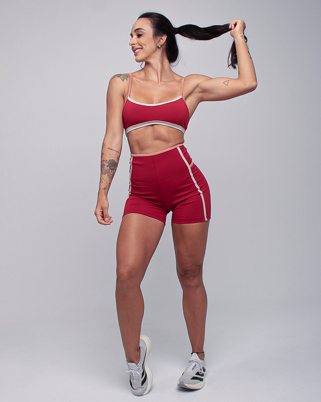 Short Fem Cintura Alta c/ Contraste - Rubi