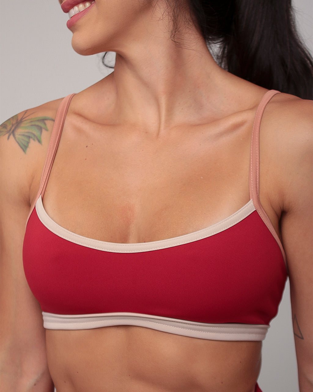 Top c/ Alças em Viés Contrastante - Rubi