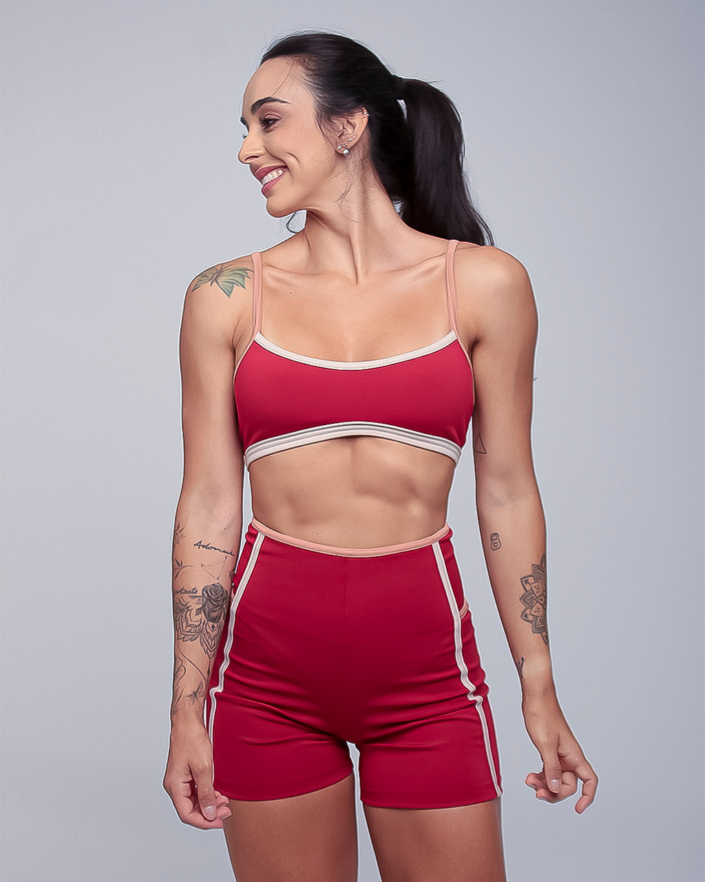 Top c/ Alças em Viés Contrastante - Rubi