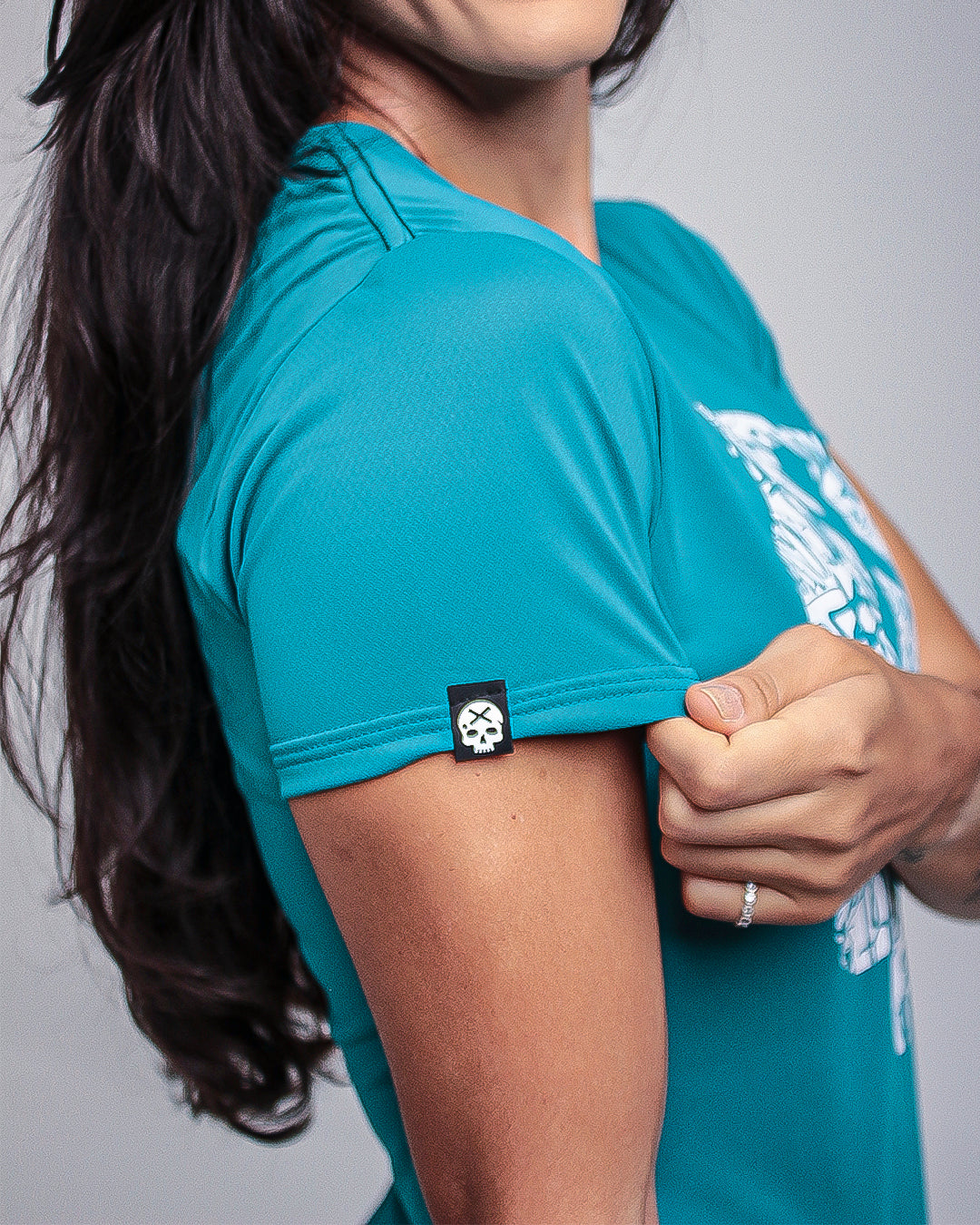 Camiseta Fem. BS Skull - Verde