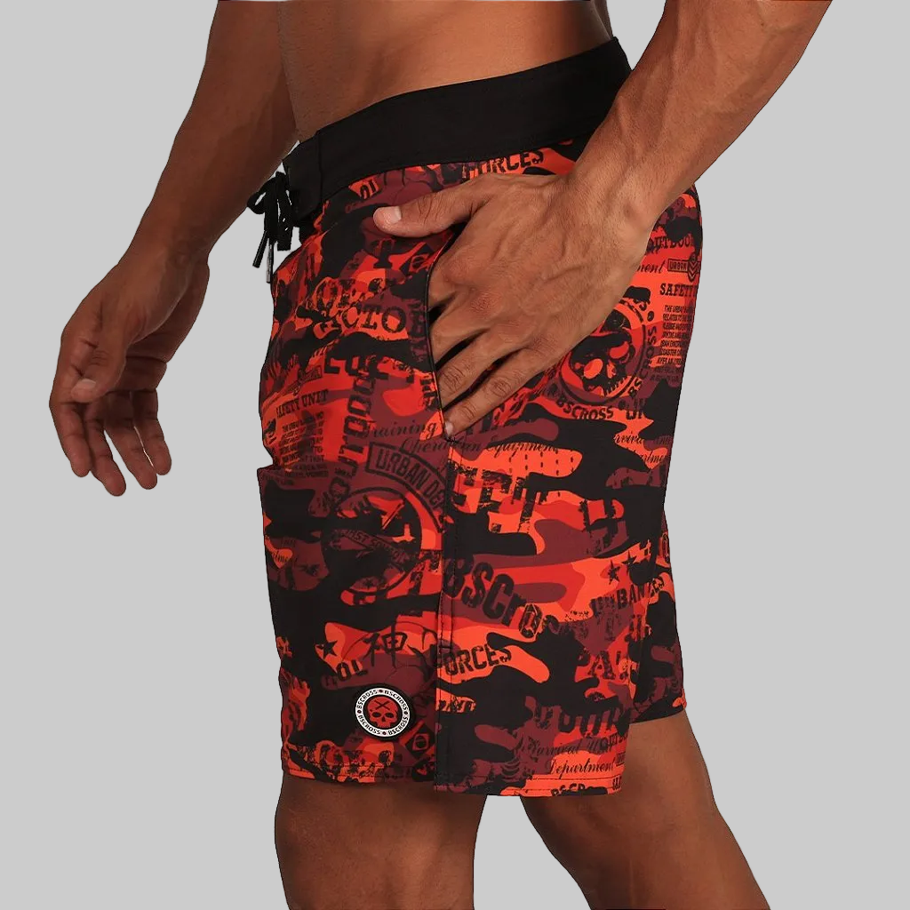 Bermuda Básica Journal - Red Camuflado