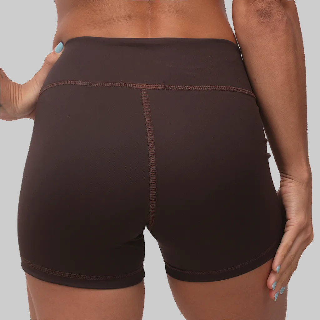 Short fem Intermed Basico BS - Marrom