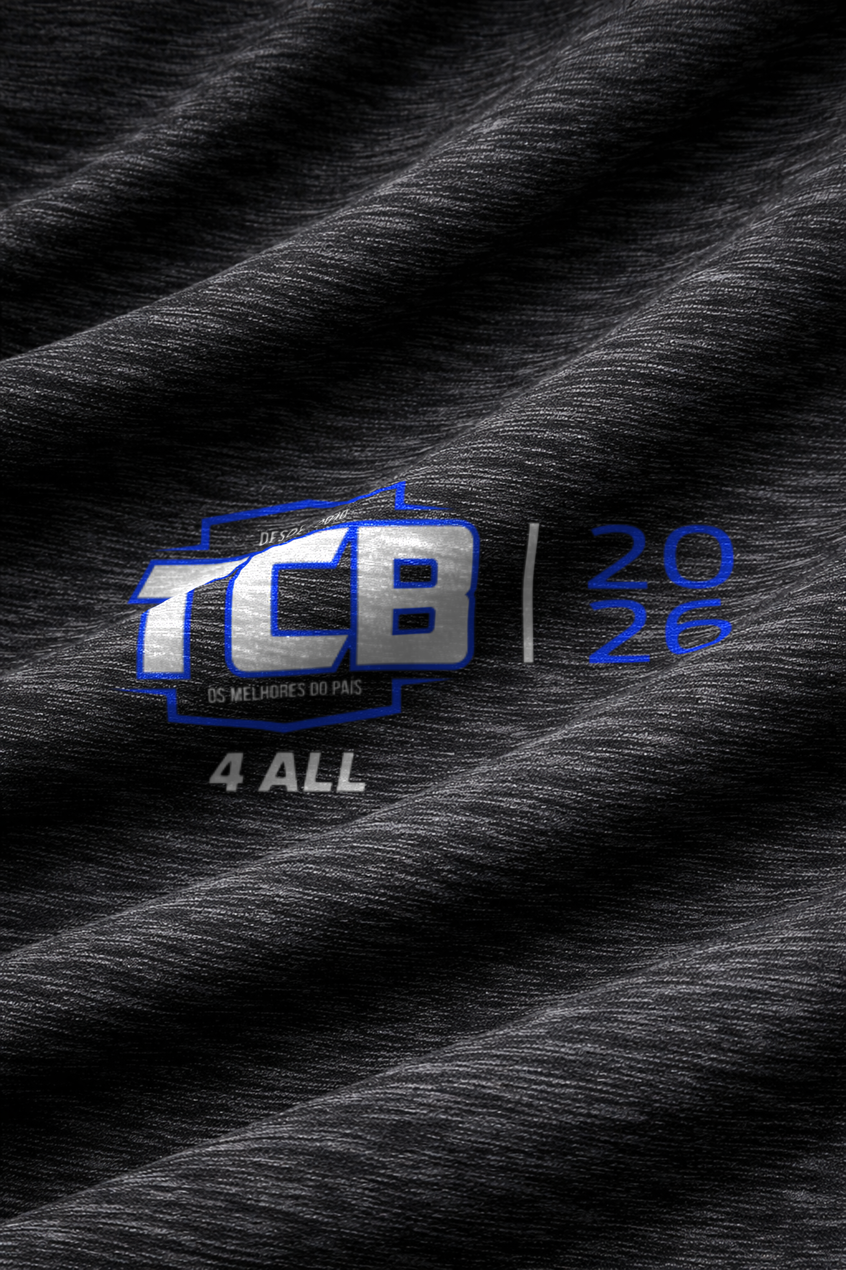 Camiseta Masculina TCB 4ALL  2026 - Preta Mescla