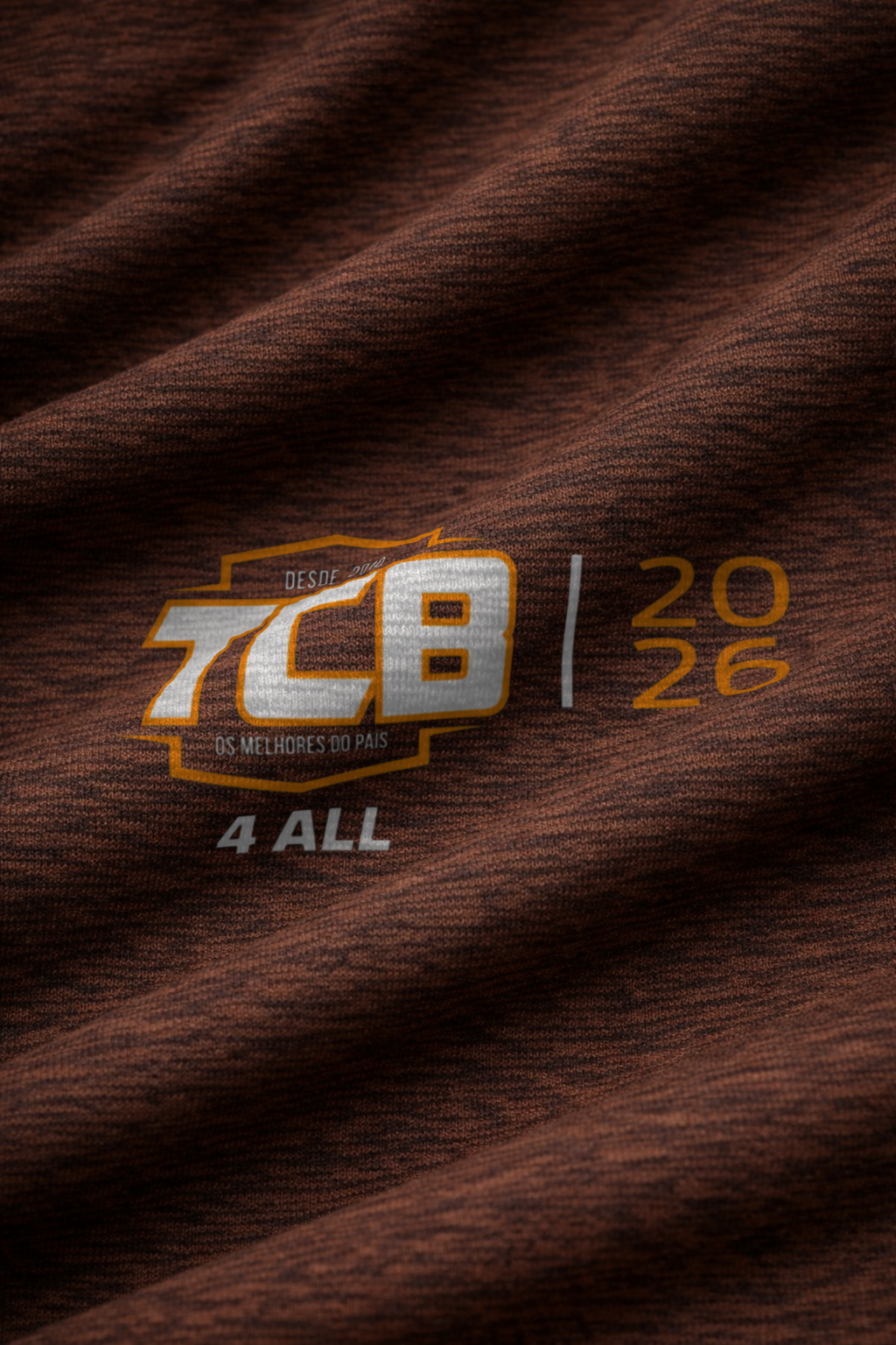 Camiseta Feminina TCB 4ALL 2026 - Marrom Mescla
