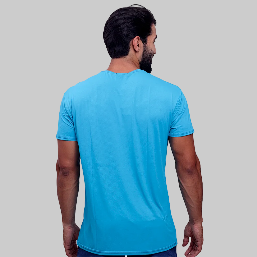 Camiseta Mas. Caveira - Azul