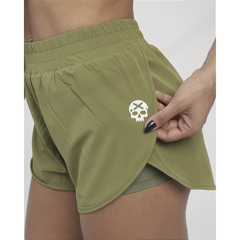 Short Corrida C/ Short Interno - Avocado