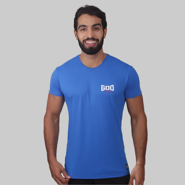 Camiseta Mas. BS Is God - Azul Royal