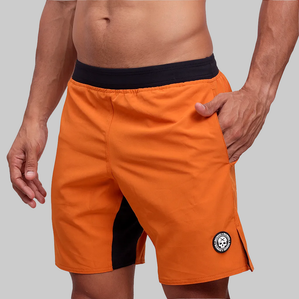 Short Masc Cós Estreito - Laranja Coral