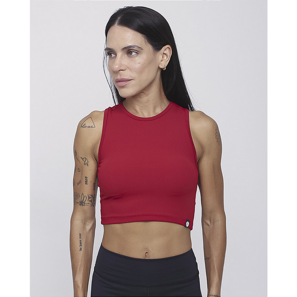 Cropped em Ribana Canelada - Rubi