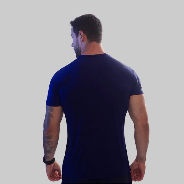 Camiseta Masc Caveira - Marinho