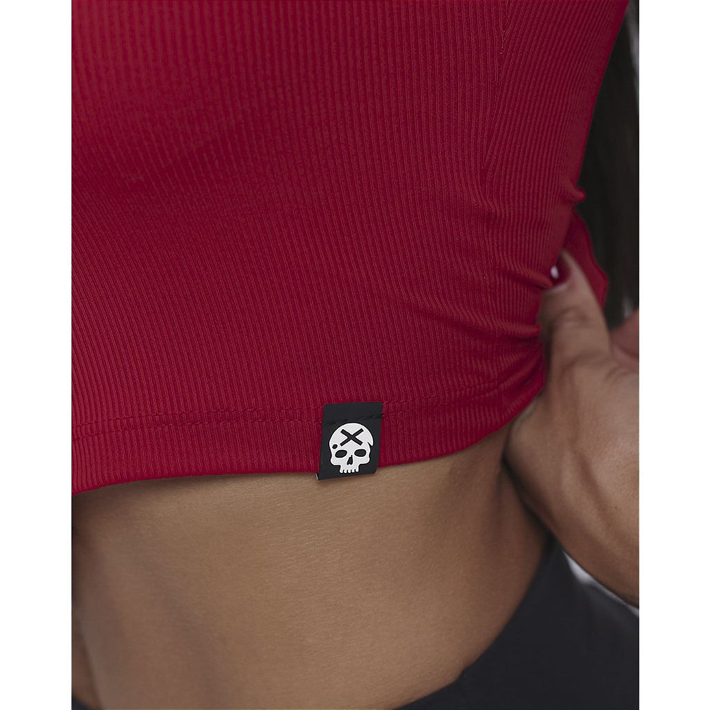 Cropped em Ribana Canelada - Rubi