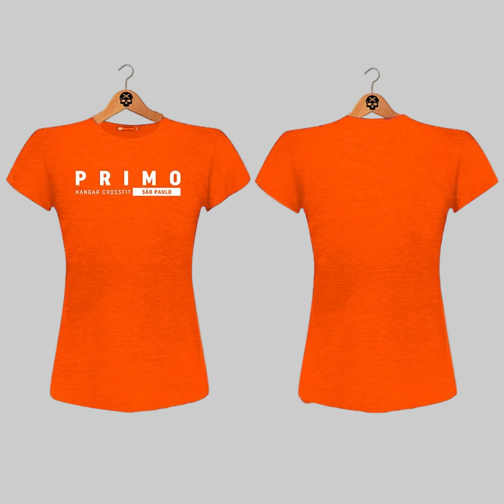 Camiseta Feminina Personalizável Exclusive Team - BS Cross - Laranja