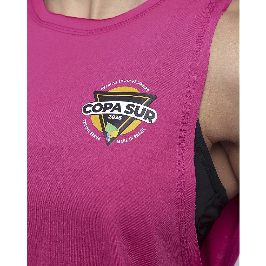 Regata Fem Logo Copa Sur - Rosa