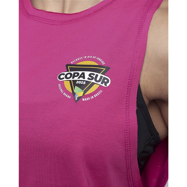 Regata Fem Logo Copa Sur - Rosa
