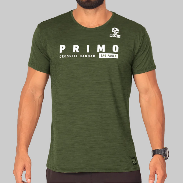 Camiseta Masculina Personalizável Exclusive Team - BS Cross - Verde Militar
