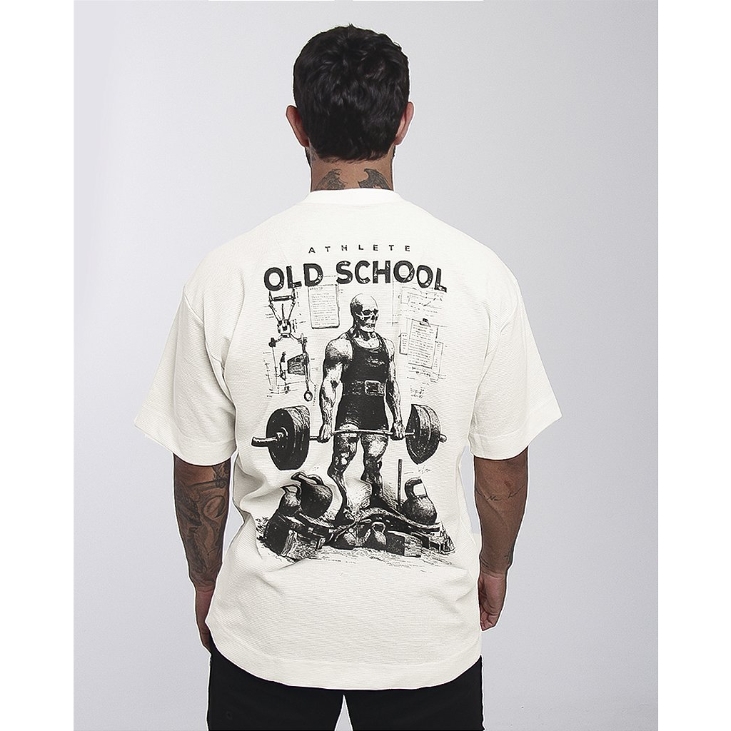 Camiseta Mas. Big Oversized BS Old School - Off