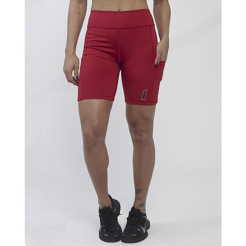 Bermuda Fem. BS Run - Urber Vermelho