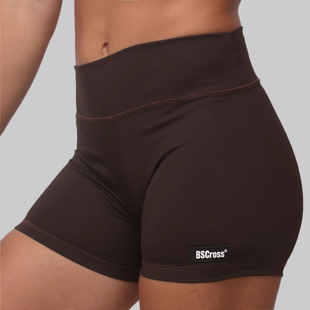 Short fem Intermed Basico BS - Marrom
