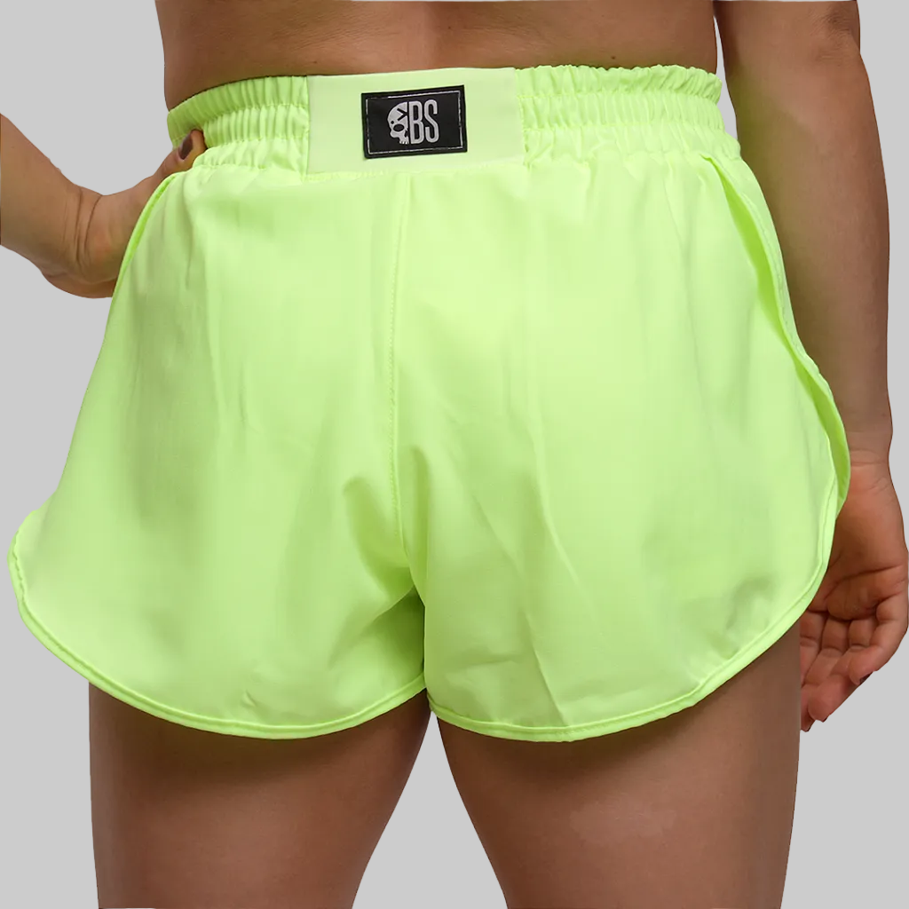 Short fem. Flow 2.0 - verde Neon