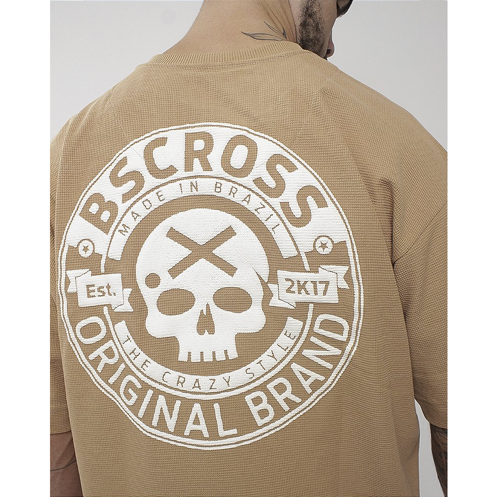 Camiseta Mas. Big Oversized BS Original - Castanho