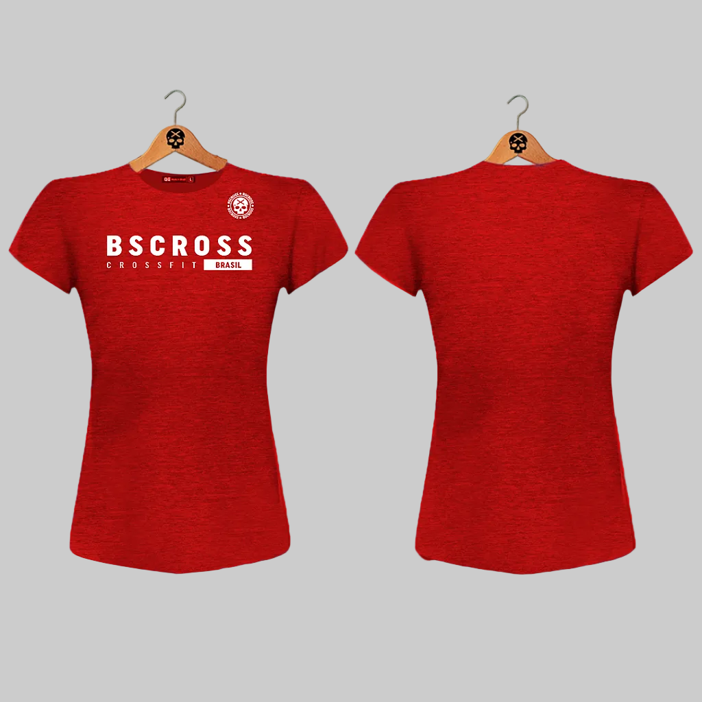Camiseta Feminina Personalizável Exclusive Team - BS Cross - Vermelho