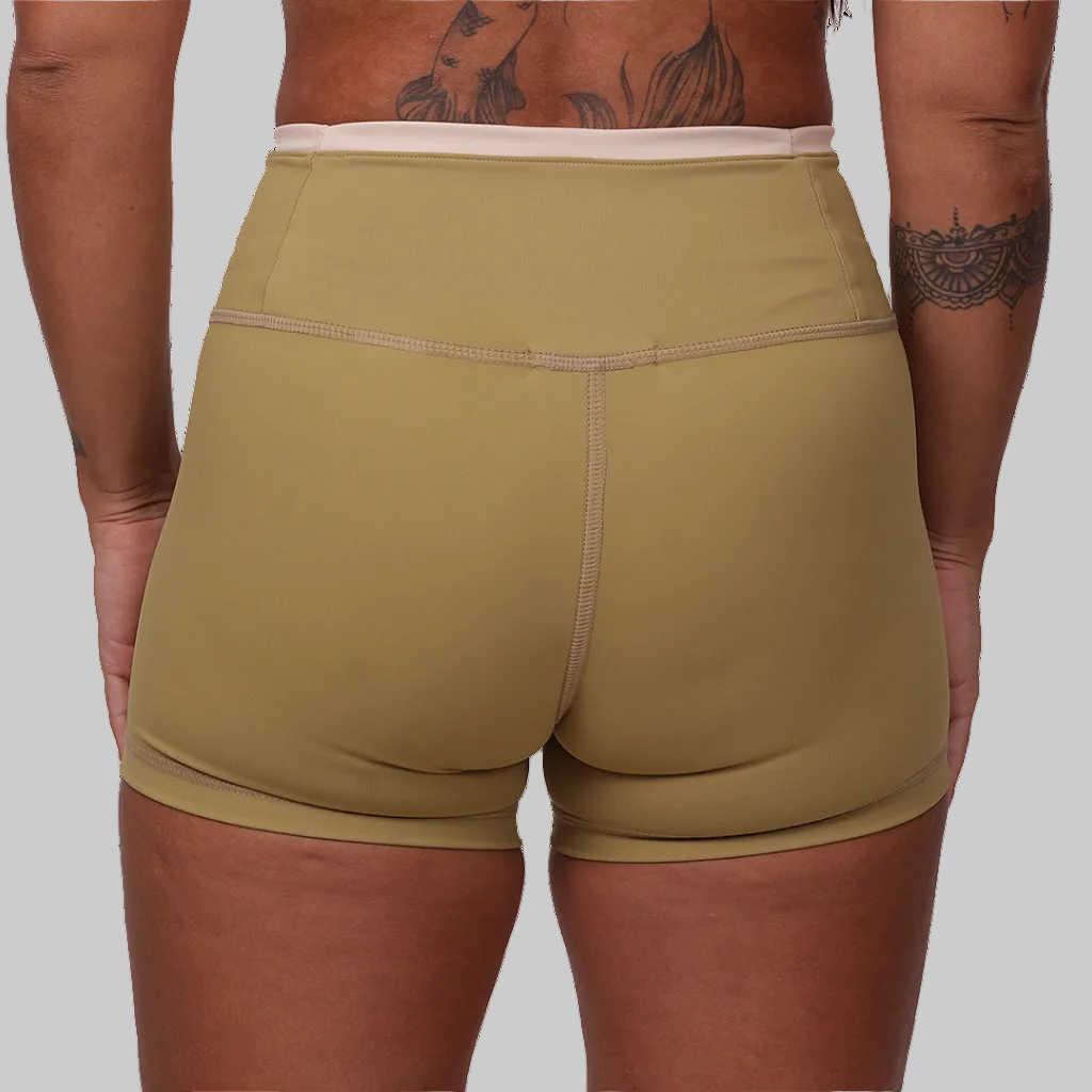 Short fem. Bs  Inter Sem Costura  - Khaki
