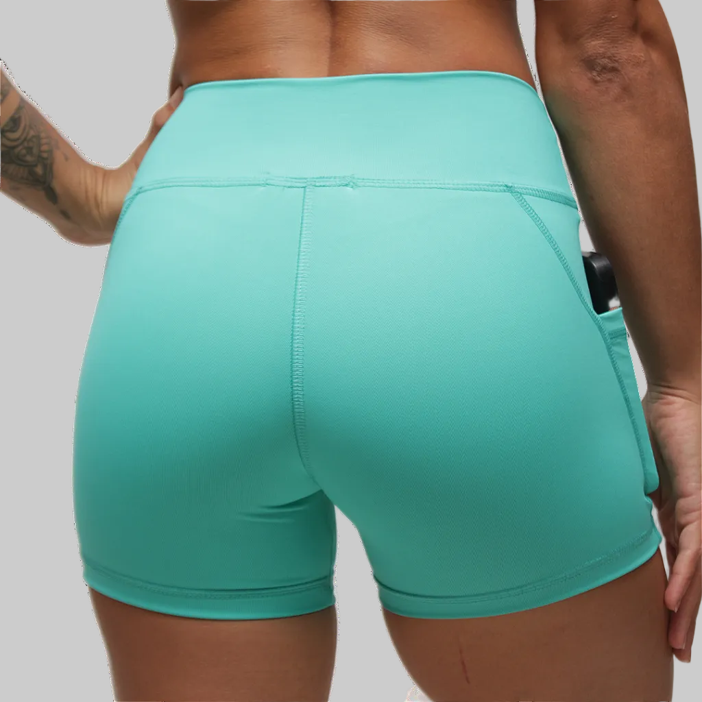 Short fem. Intermediário c/ bolso BS - Bahamas Verde