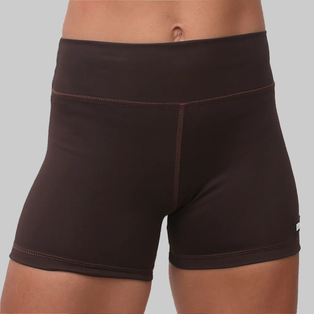 Short fem Intermed Basico BS - Marrom